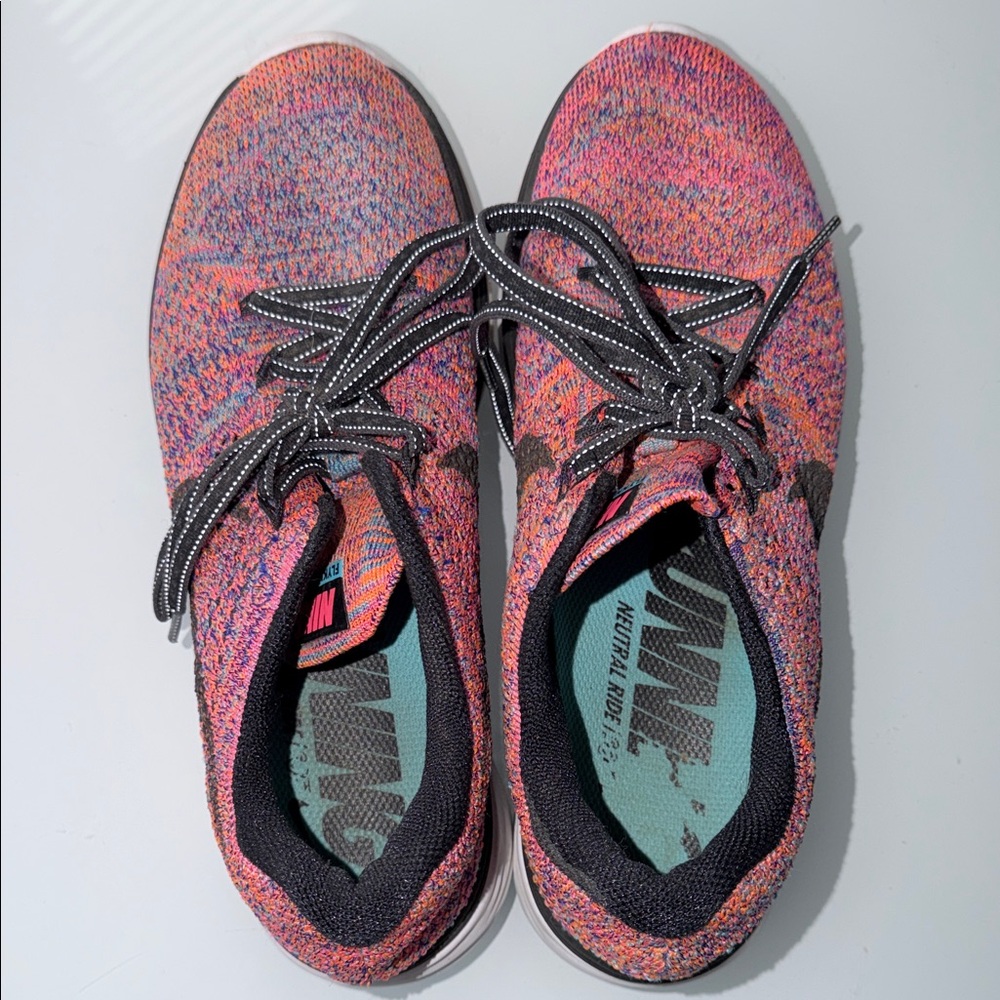 Nike Women’s Pink and Orange Knit Neutral Running Shoes
